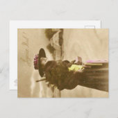  Lady Christmas Briefkaart | Klassieke feestdag (Voorkant / Achterkant)