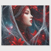 Lady Christmas Cadeaupapier (Vlak)