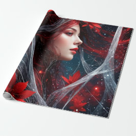 Lady Christmas Cadeaupapier