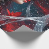 Lady Christmas Cadeaupapier (Hoek)