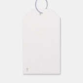  Lady Christmas Gift Label, Elegante Vakantie Cadeaulabel (Achterkant)