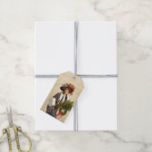  Lady Christmas Gift Label | Elegante vakantie Cadeaulabel (Met Touw)