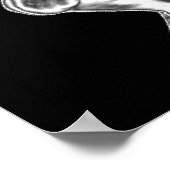 Lady Chrome Bodybuilder Pose Poster (Hoek)