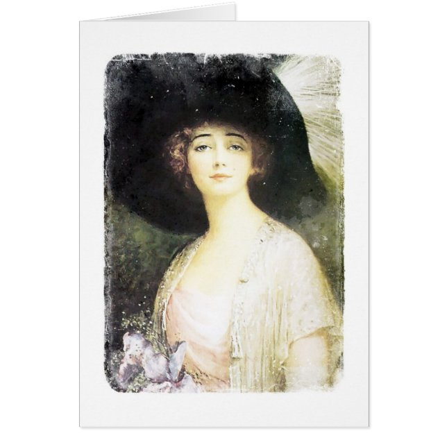  Lady Circa 1910 digitale kunst (Voorkant)