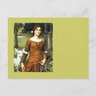 Lady Clare en de Fawn Briefkaart