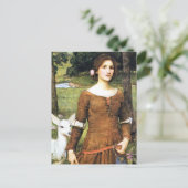 Lady Clare met een Fawn Briefkaart (Staand voorkant)