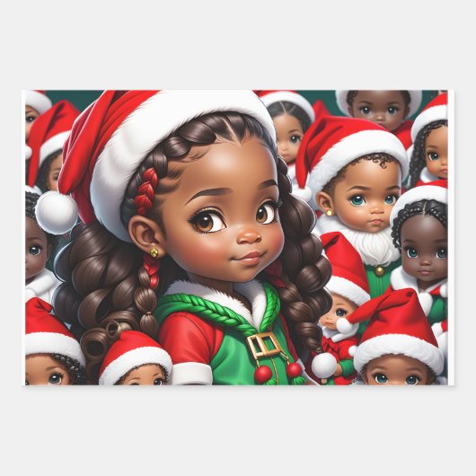 Lady Claus Inpakpapier Vel (Voorkant 2)