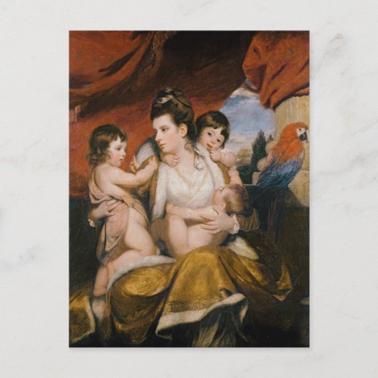 Lady Cockburn en haar Drie Oudste Sons, 1773 Briefkaart (Voorkant)