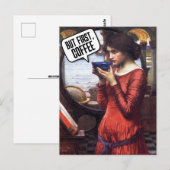   LADY COFFEE FUNNY BRIEFKAART (Voorkant / Achterkant)