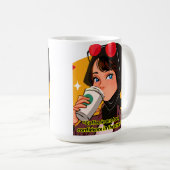 lady coffee quote koffiemok (Voorkant rechts)