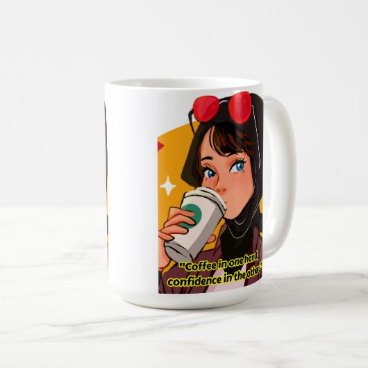 lady coffee quote koffiemok (Voorkant rechts)