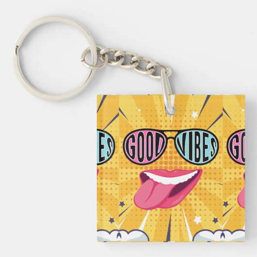 lady coffee quote sleutelhanger (voorkant)