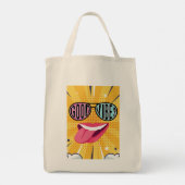 lady coffee quote tote bag (Achterkant)