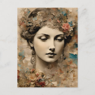  Lady Collage Briefkaart