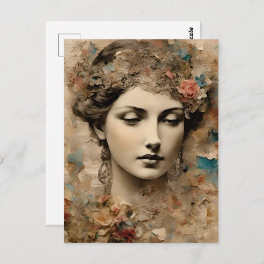  Lady Collage Briefkaart (Voorkant / Achterkant)