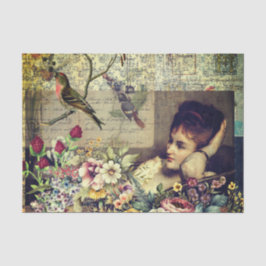 Lady collage Tissuepapier