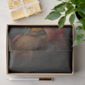 Lady Cricket Gekleed in Groene Decoupage Tissuepapier (Geschenk)