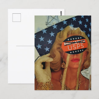 Lady Cries Gold Tears Save the Post Office Briefkaart