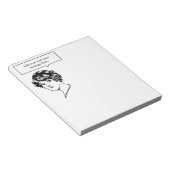 Lady Custom Speech Bubble Notitieblok (Schuin)