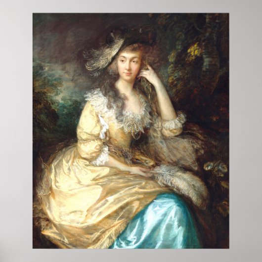 Lady de Dunstanville Thomas Gainsborough Fine Art Poster (Voorkant)