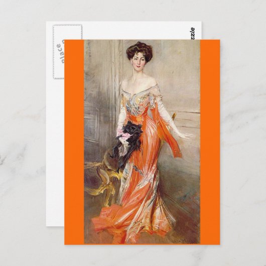 Lady Decies - Boldini Briefkaart (Voorkant / Achterkant)
