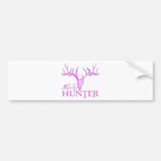 LADY DEER HUNTER BUMPERSTICKER (Voorkant)
