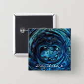 Lady Delane Vierkante Button 5,1 Cm (Voorkant /achterkant)