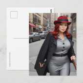 Lady Detective Briefkaart (Voorkant / Achterkant)