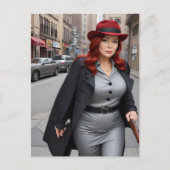 Lady Detective Briefkaart (Voorkant)