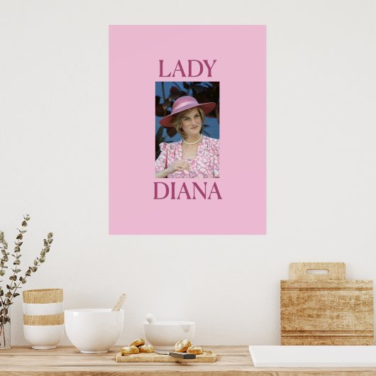Lady Diana Poster (Keuken)