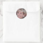 Lady Diana Ronde Sticker (Tas)