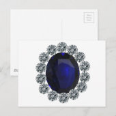 Lady Diana Verloving Ring Briefkaart (Voorkant / Achterkant)