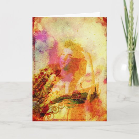 Lady Digital Art alle gelegenheden Kaart (Voorkant)