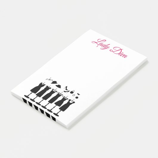 Lady Diva Kleding Post-it® Notes (Schuin)