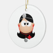Lady Doctor Keramisch Ornament (Links)