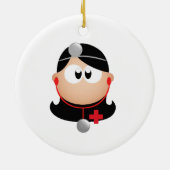Lady Doctor Keramisch Ornament (Achterkant)