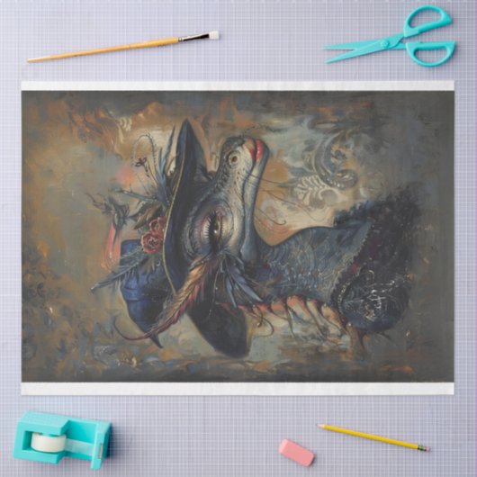  Lady Dragon Decoupage, Tissuepapier (Craft)