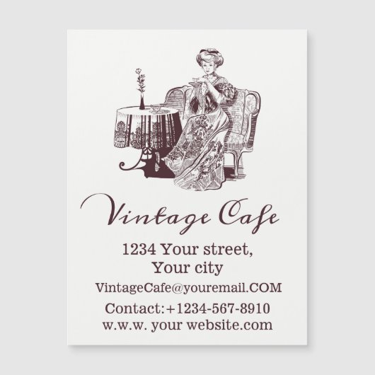 Lady drink tea (Voorkant)