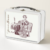 Lady drink tea (Voorkant)