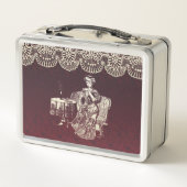 Lady drink tea (Achterkant)