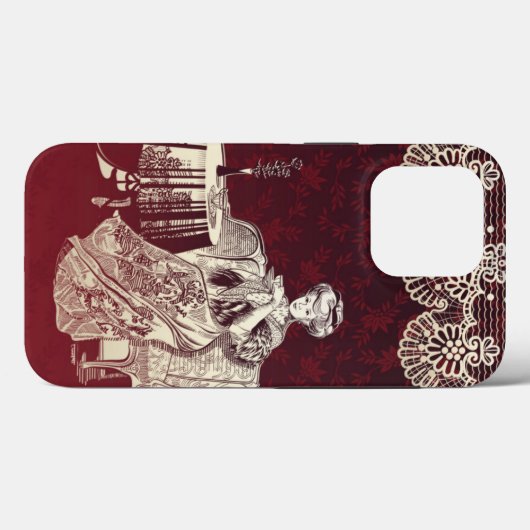 Lady drink tea Case-Mate iPhone case (Achterkant (horizontaal))