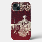 Lady drink tea Case-Mate iPhone case (Achterkant)