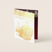 Lady drink tea folie kaarten (Voorkant)