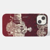 Lady drink tea iPhone hoesje (Achterkant horizontaal)