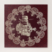 Lady drink tea legpuzzel (Horizontaal)