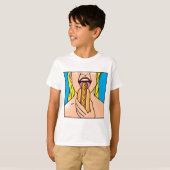 Lady Eating Hot Dog T-shirt (Voorkant volledig)