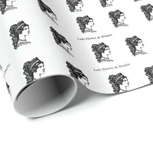 Lady Eleanor Middeleeuwse Fantasy Bruiloft Cadeaupapier (Rol Hoek)