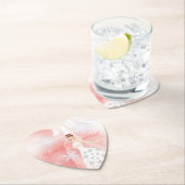 Lady Elegance Collectie - Winter Bride Kartonnen Onderzetters (Insitu)