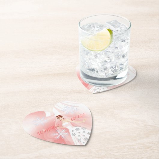 Lady Elegance Collectie - Winter Bride Kartonnen Onderzetters (Insitu)