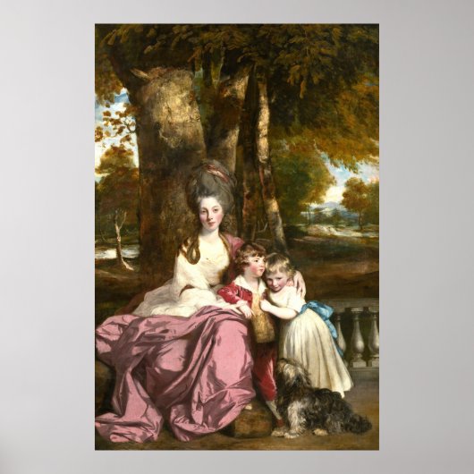 Lady Elizabeth Delmé, Sir Joshua Reynolds Fine Art Poster (Voorkant)